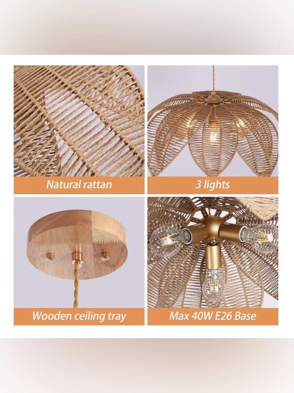 WYYSDWNE Farmhouse Chandelier